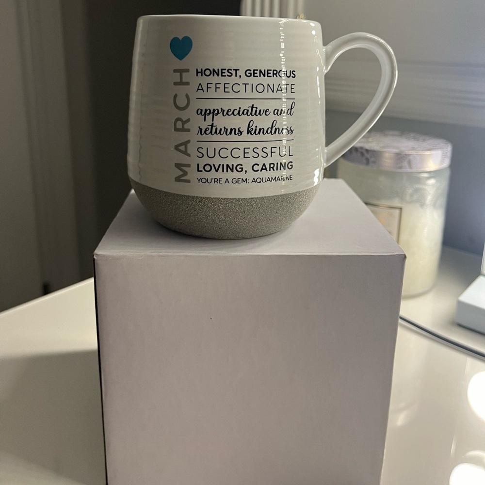NWT March Birthday, You Are A Gem, Gift Mug